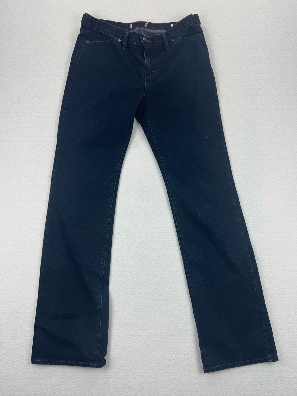 US Army 1st Infantry Dark Wash Denim Straight Leg Jean Adjustable Button 34x34